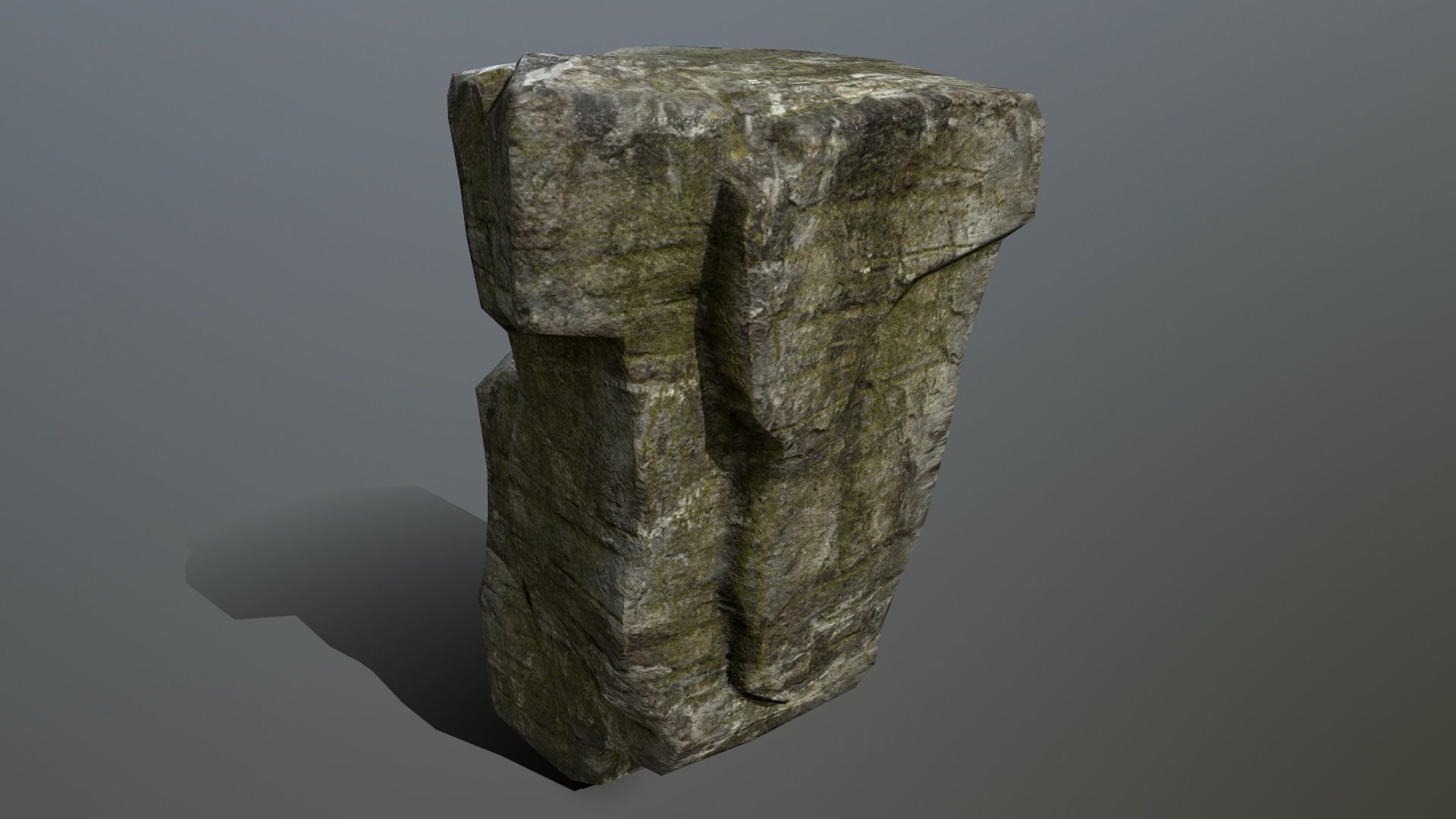 Rock Set Low-poly 3D model_7