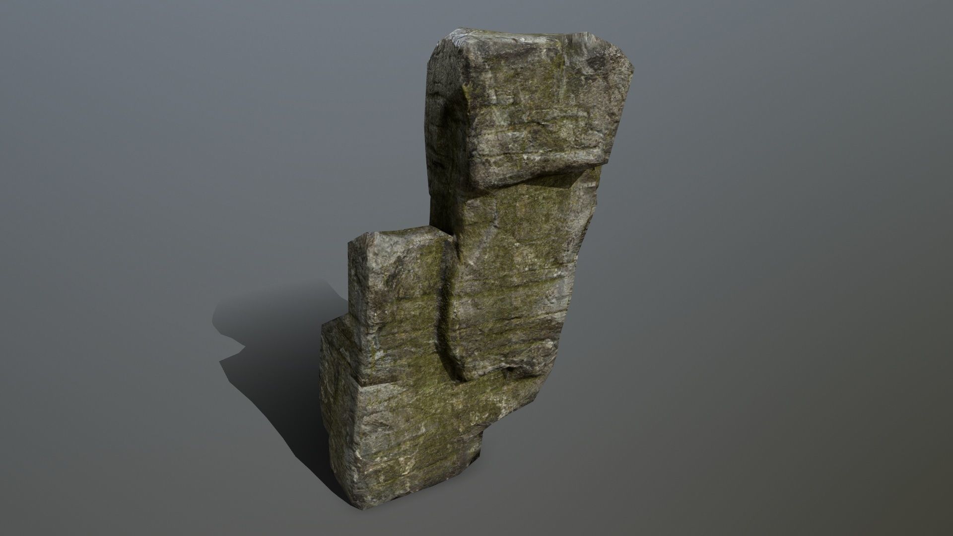 Rock Set Low-poly 3D model_4