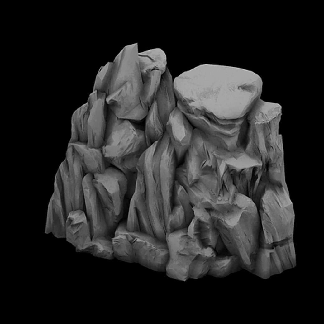 Mountain - Stone 311 3D model_2