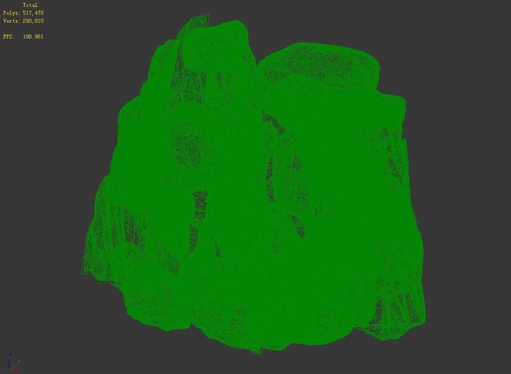 Mountain - Stone 311 3D model_3