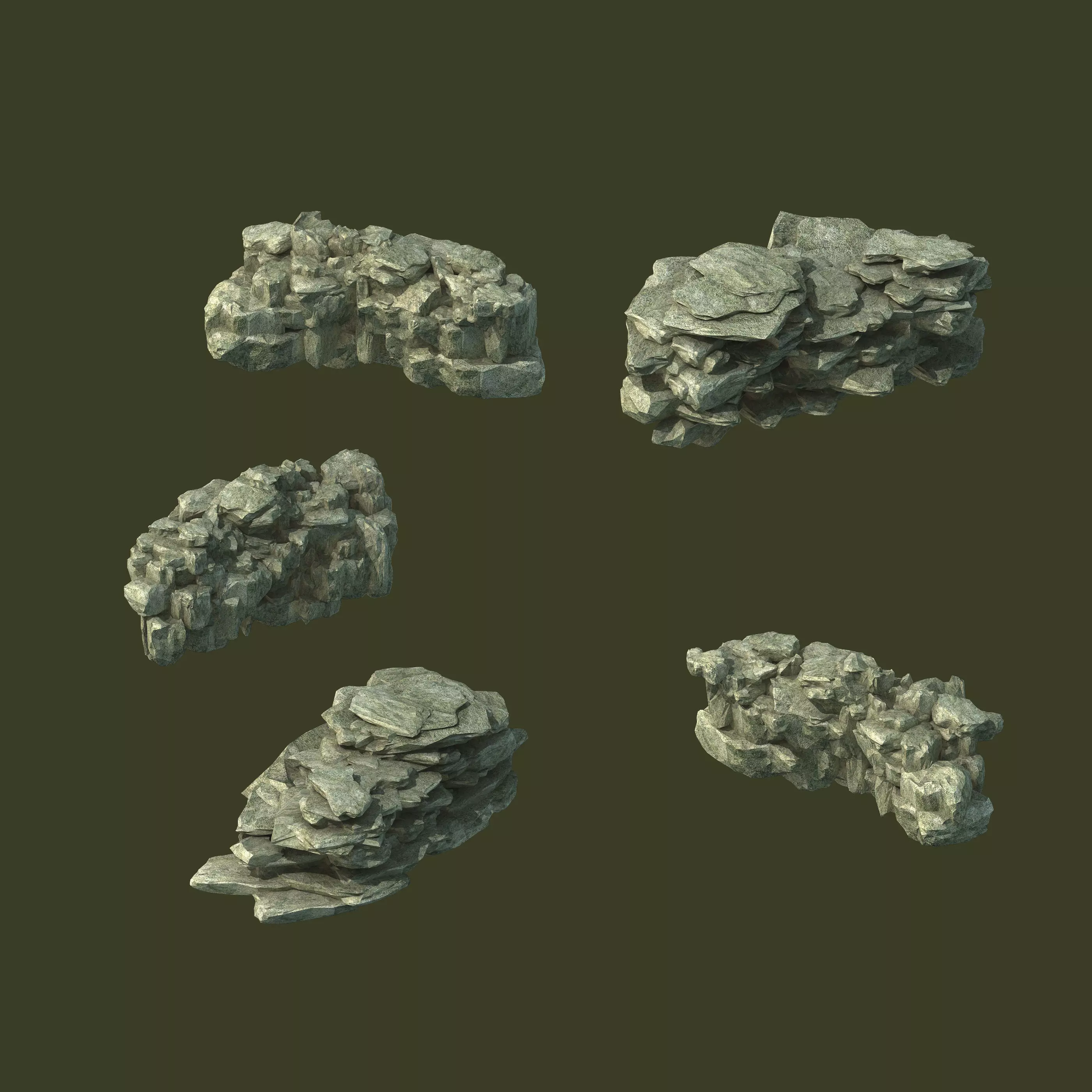 Mountain - Cliff - Stone 11 3D model_0