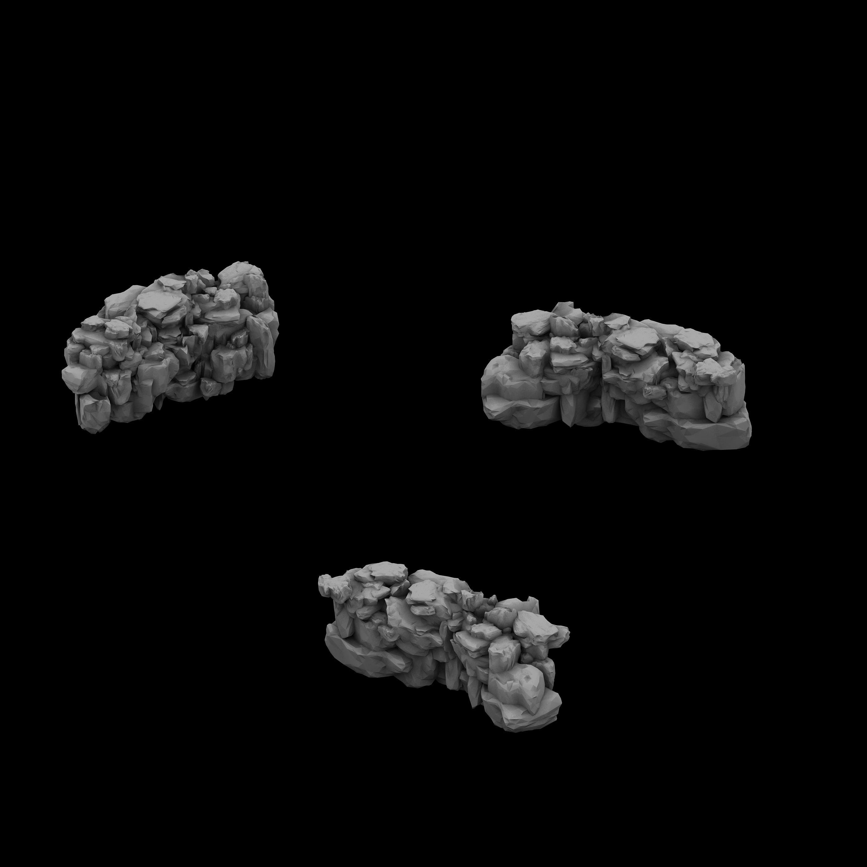 Mountain - Cliff - Stone 11 3D model_6