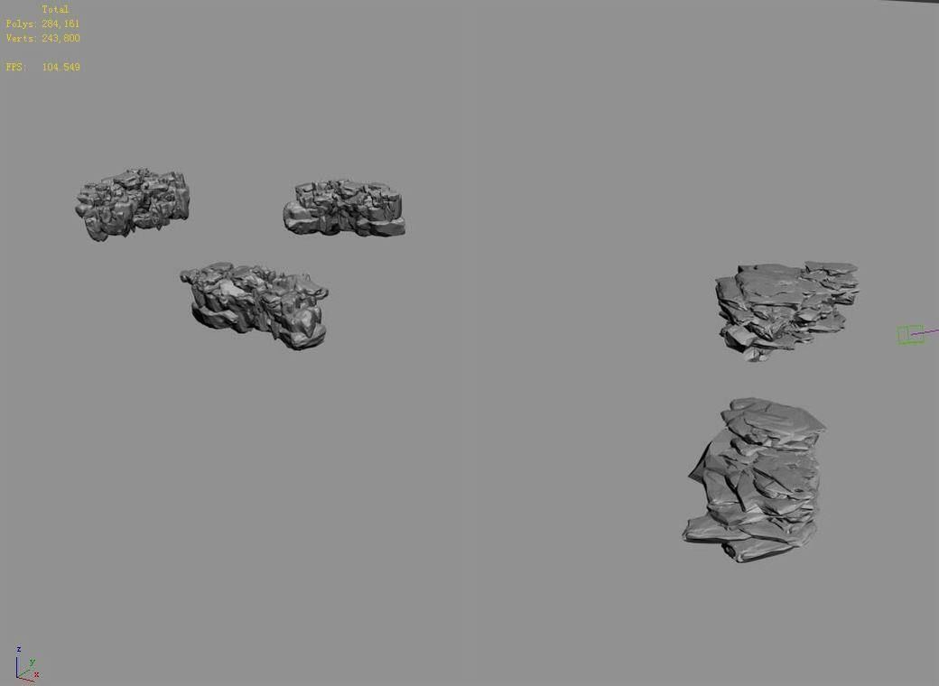 Mountain - Cliff - Stone 11 3D model_8