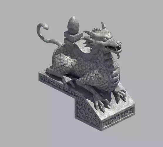 Mountain Stone Sculpture - Animal Stealth 02