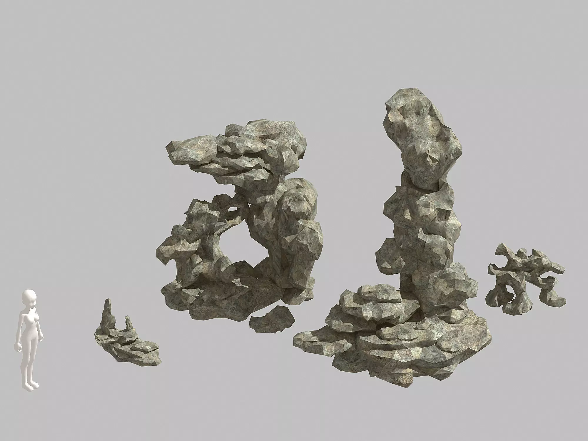 Mountain Stone - Garden - Rockery 32 3D model_0