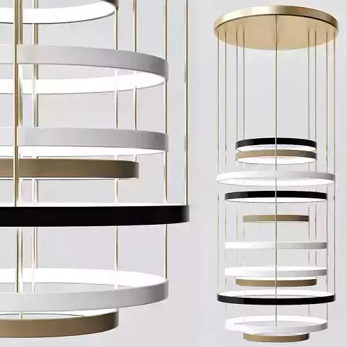 Dimore Studio Chandelier of layered bands