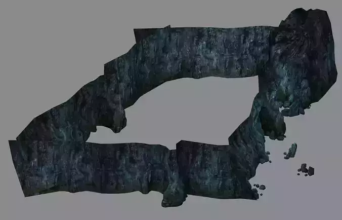 Mountain interior - cave wall 02