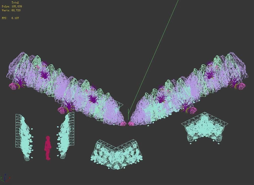 Mountain slope - fault 33 3D model_2