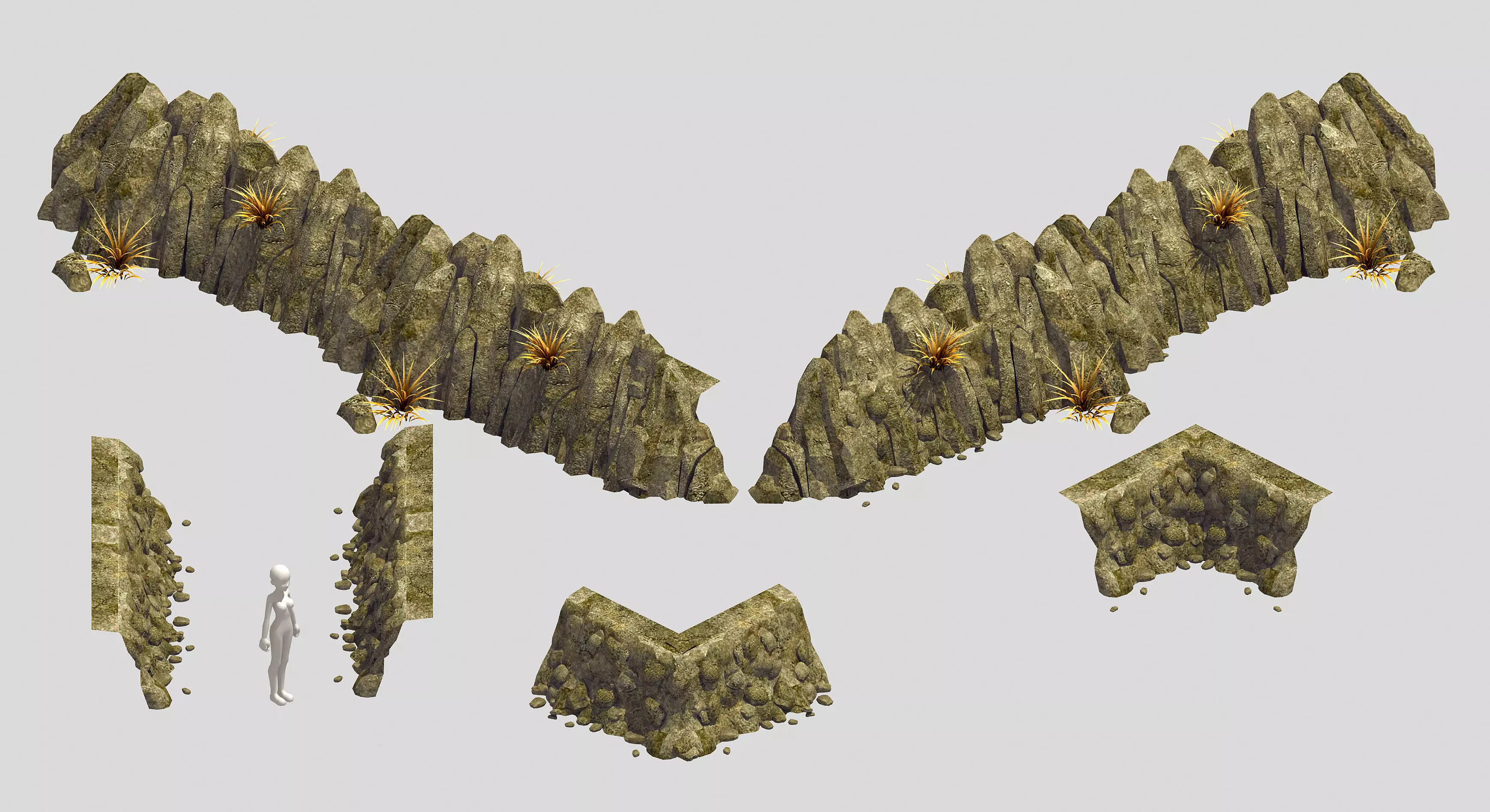 Mountain slope - fault 33 3D model_0