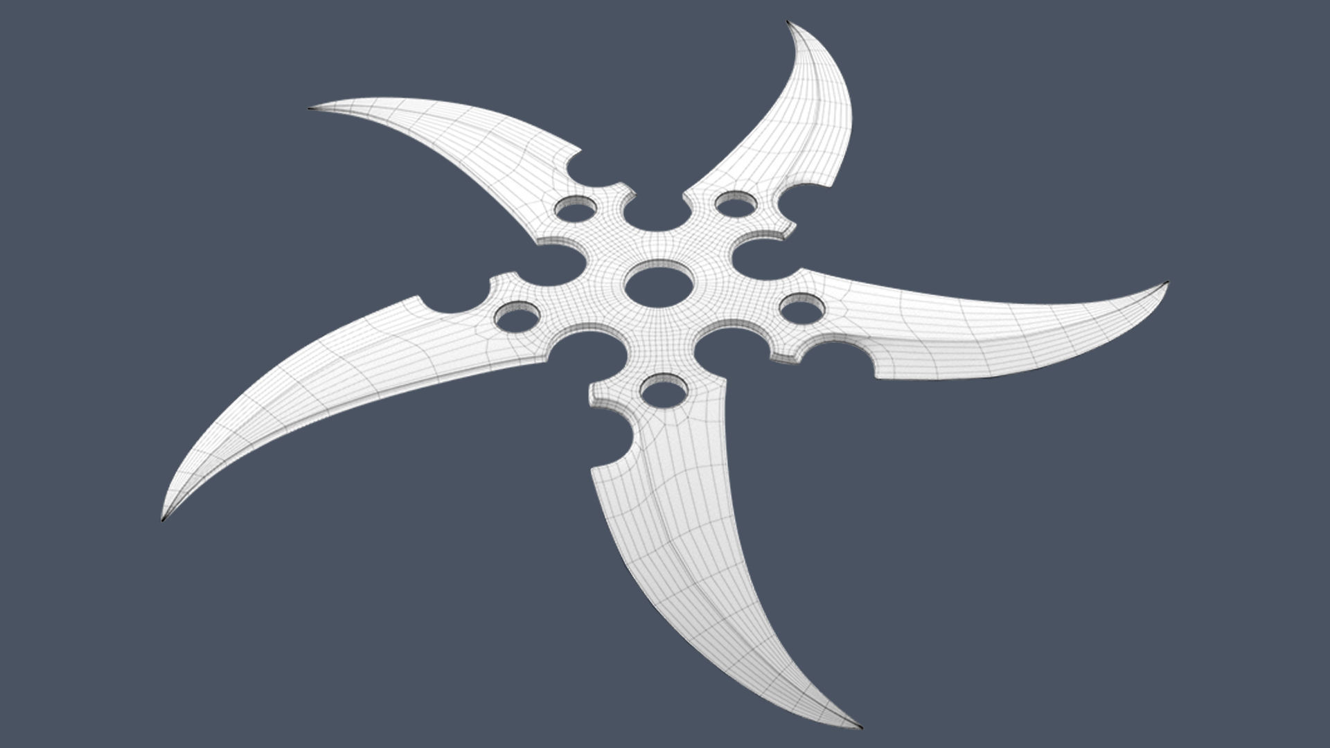 Ninja Shuriken 3D model_8