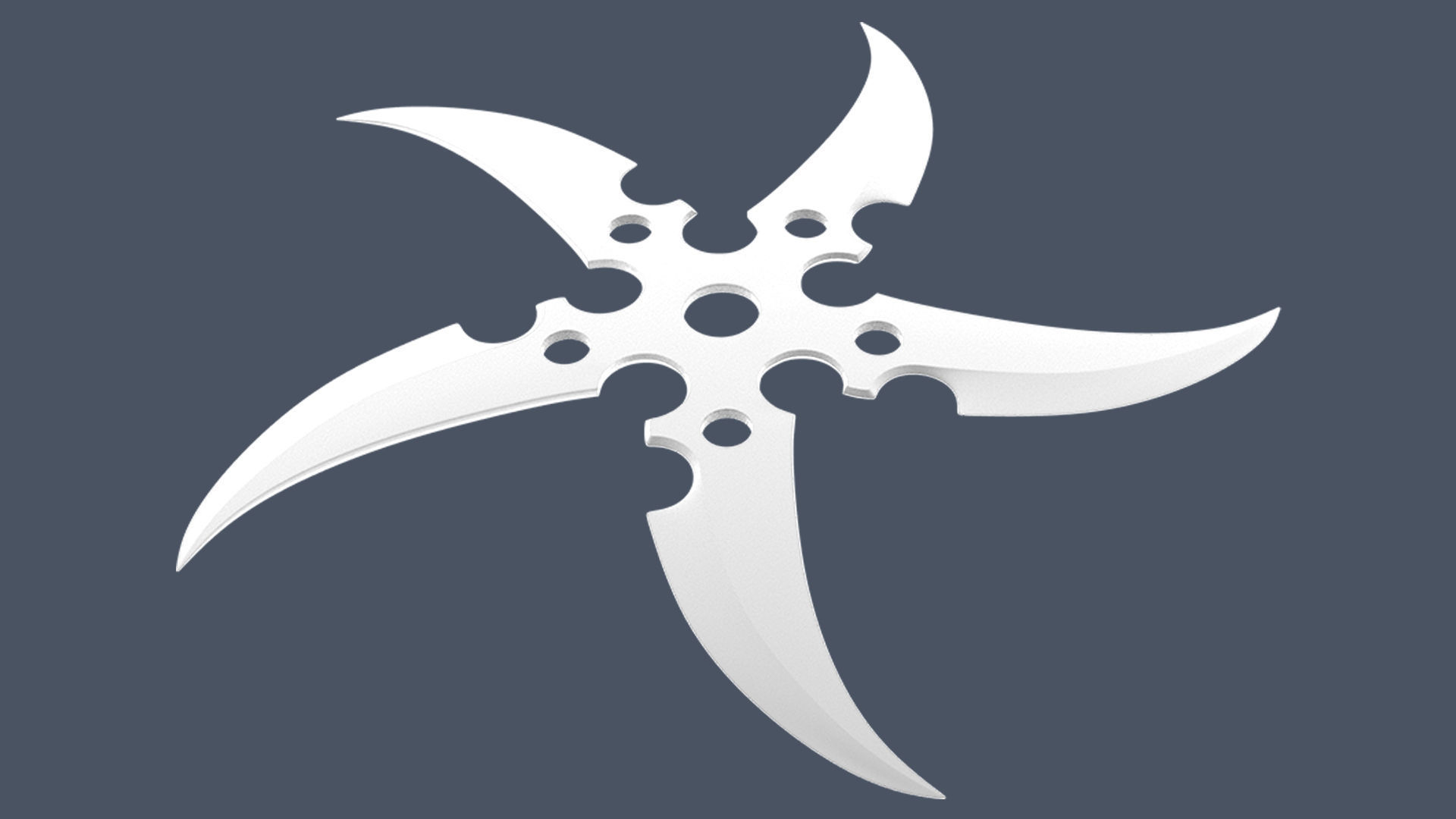 Ninja Shuriken 3D model_5