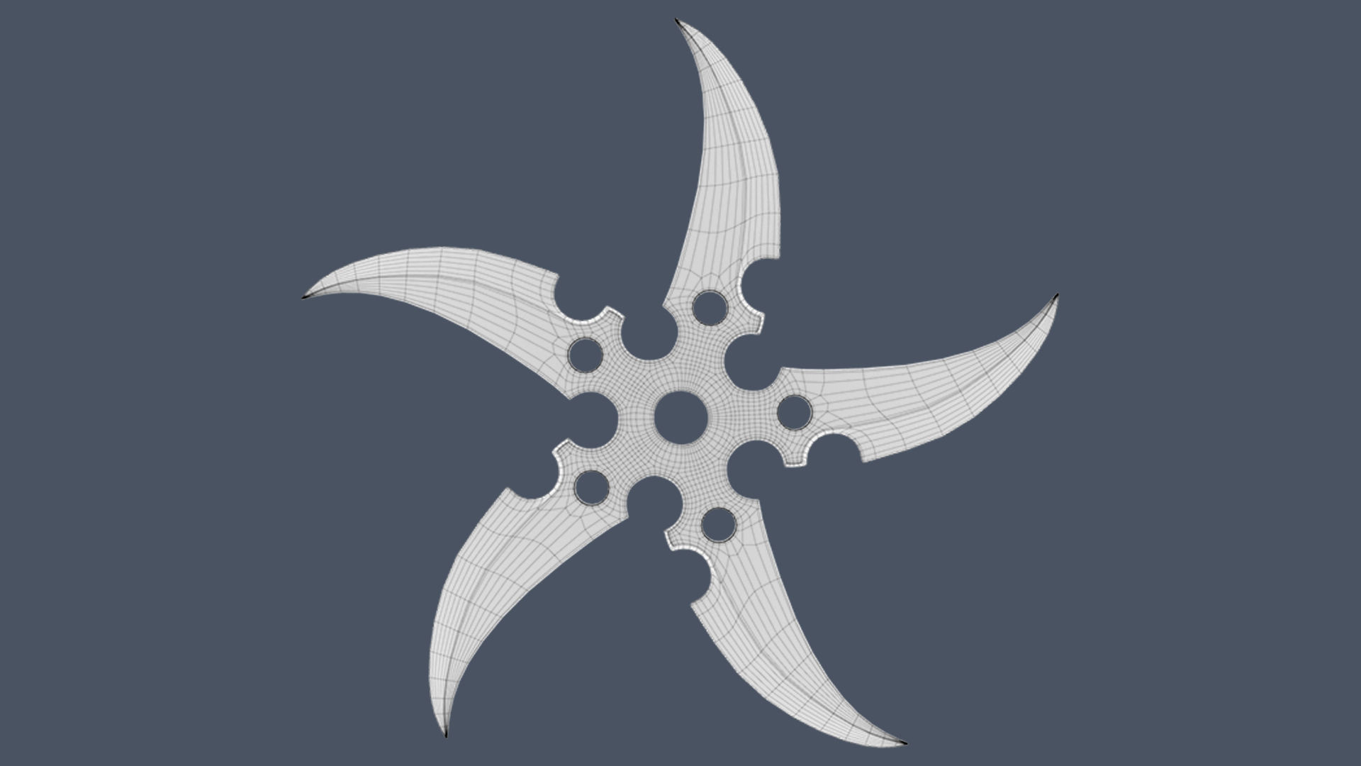 Ninja Shuriken 3D model_6