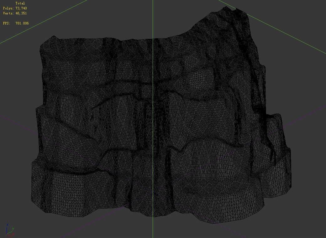 Mountain - Stone 37 3D model_2