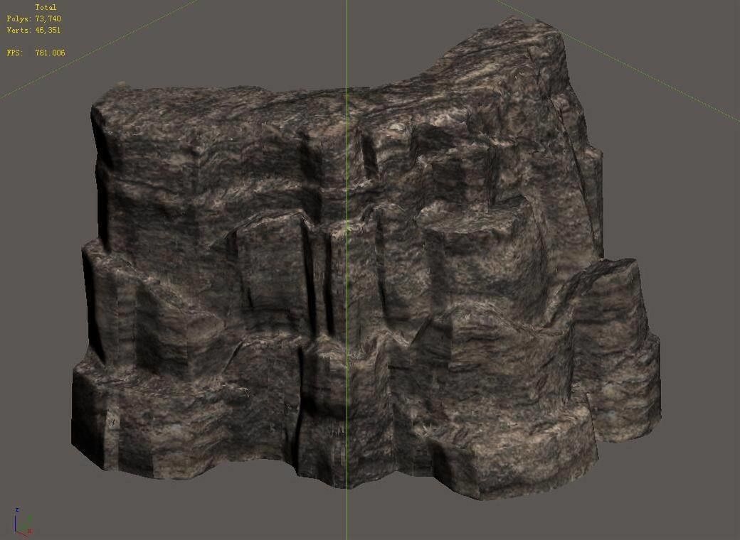 Mountain - Stone 37 3D model_3