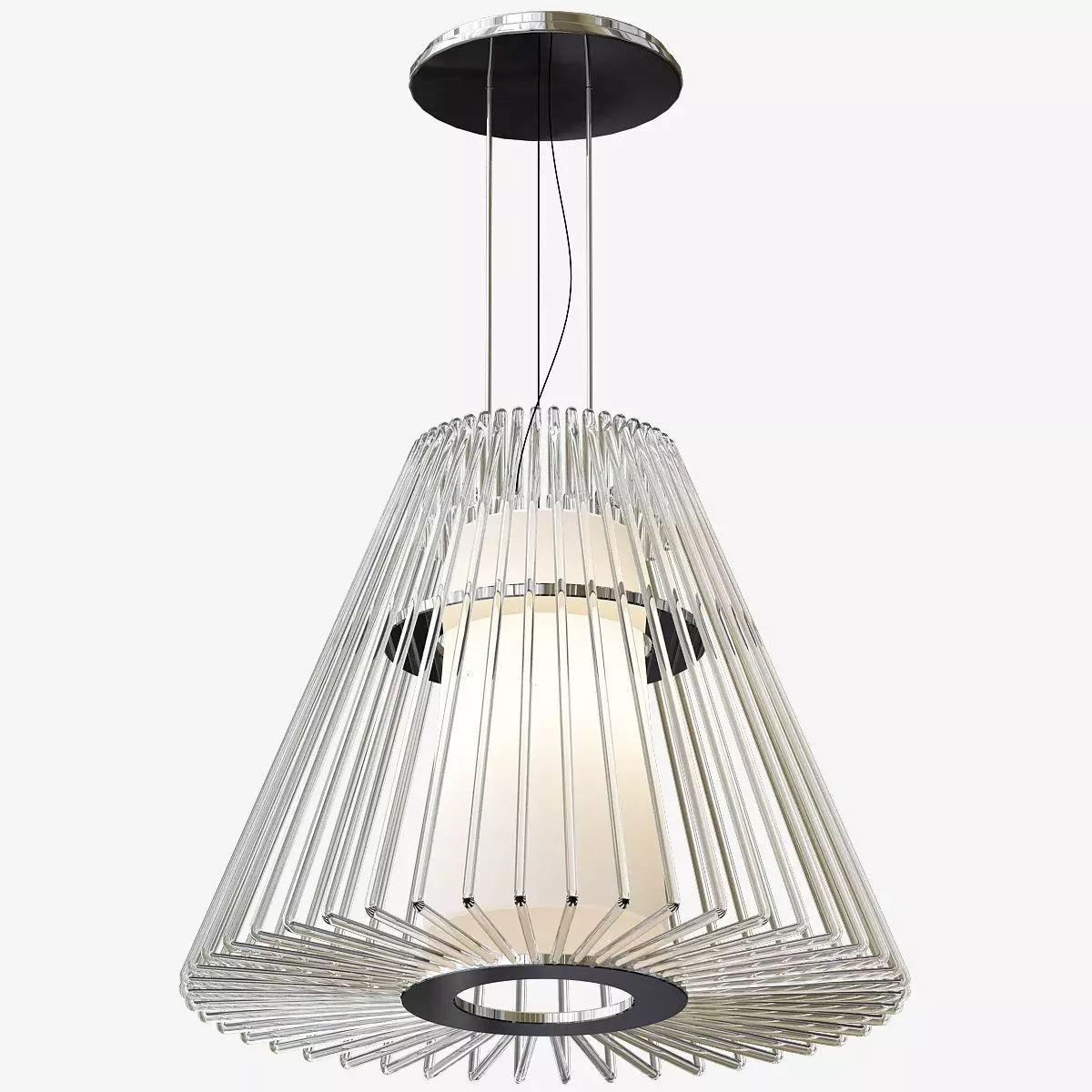 Golden Lighting Delhi 7Light Chrome Chandelier 3D model_0