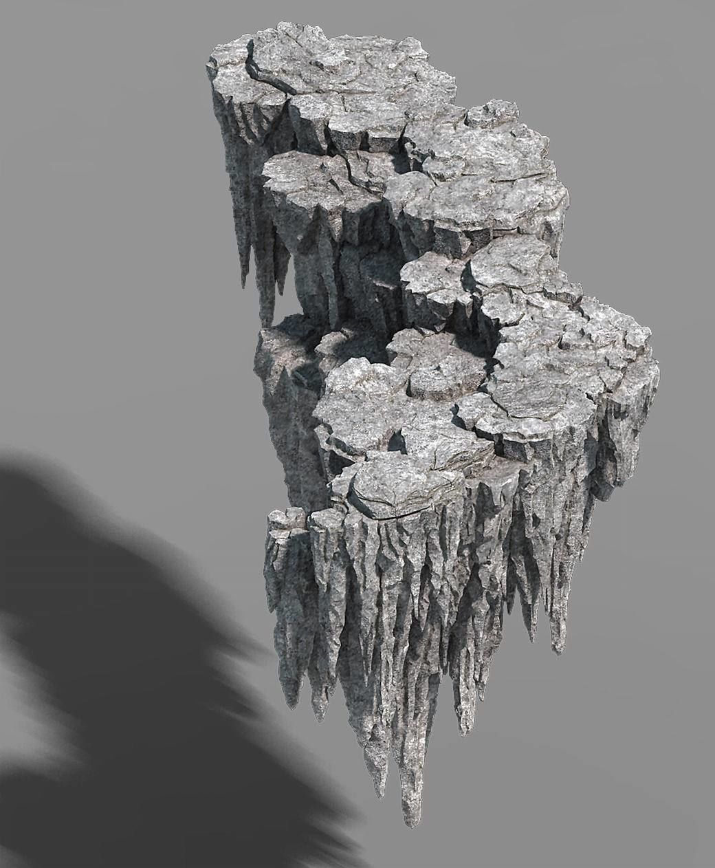 Mountain - Stone 38 3D model_4