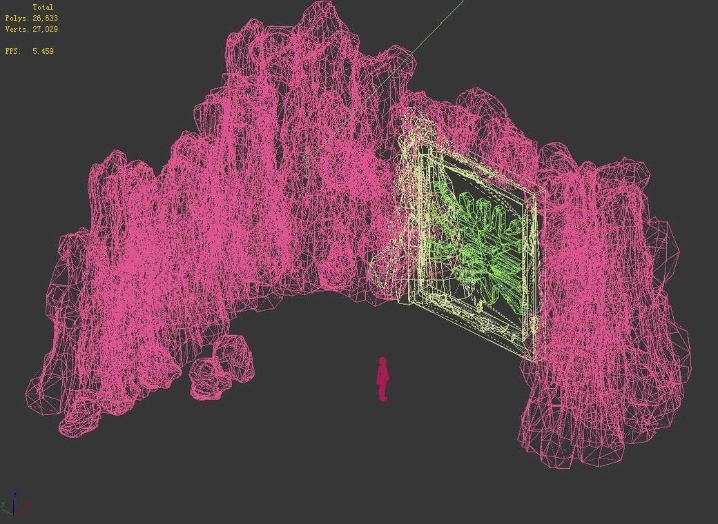 Mountain text - Sculpture 20 3D model_2