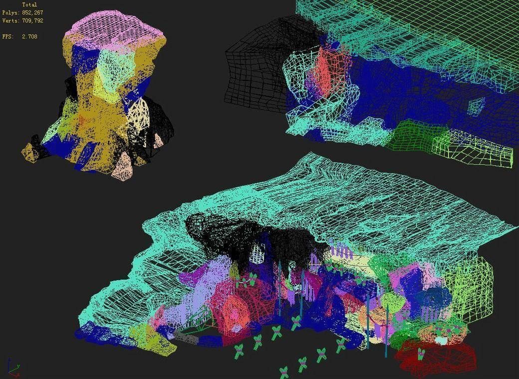Mountain - Cliff - Entrance 01 3D model_4