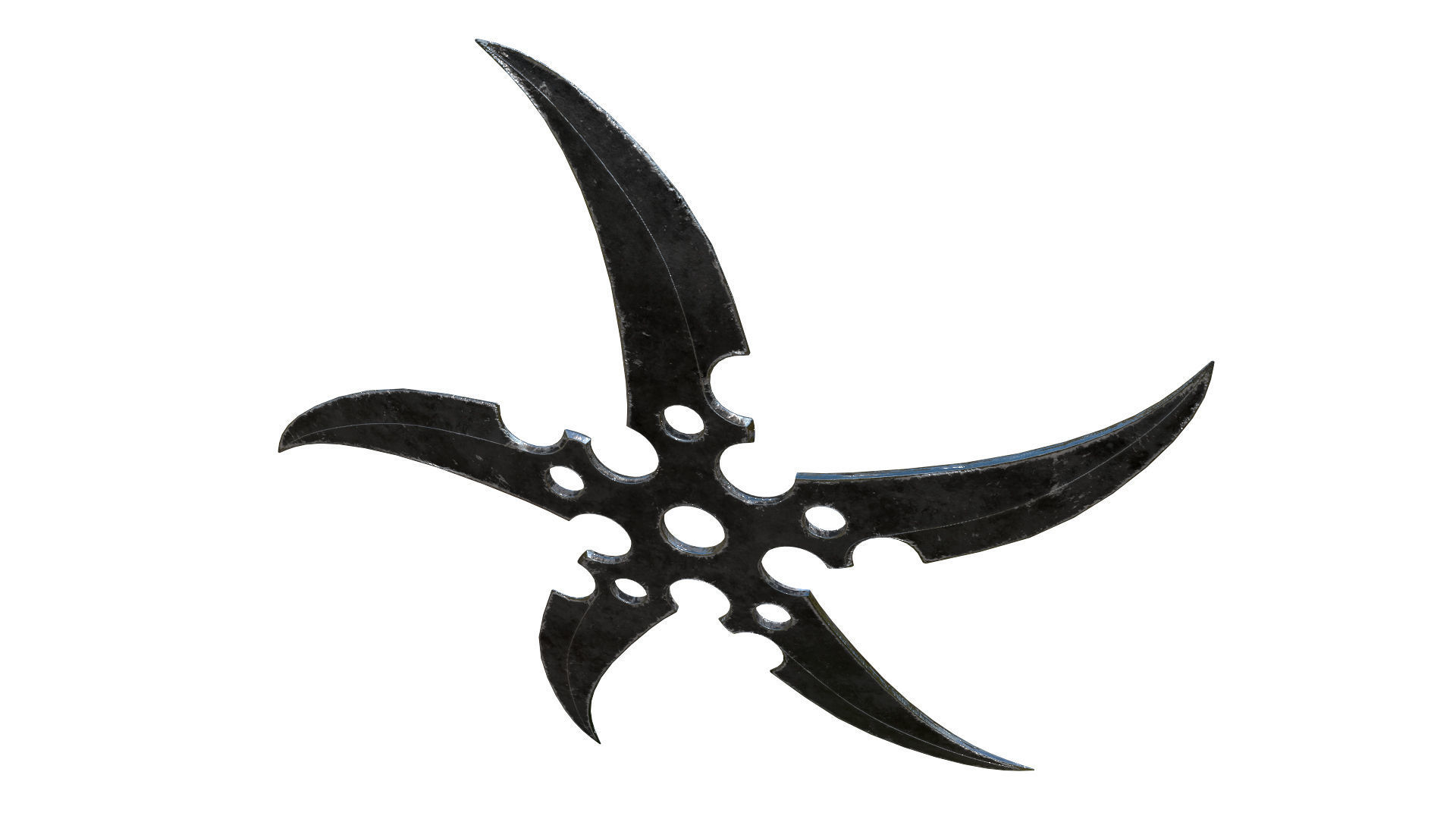 Ninja Weapons Pack 3D model_43