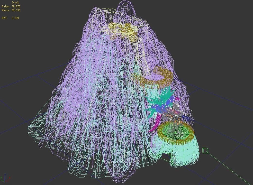 Mountain - Magma - Volcano 06 3D model_2