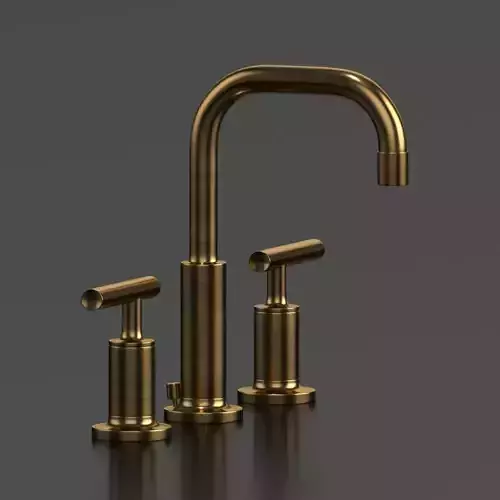Purist faucet  Low-poly 3D model
