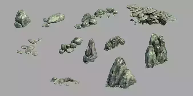 Yamano-Rock Collection group of rocks