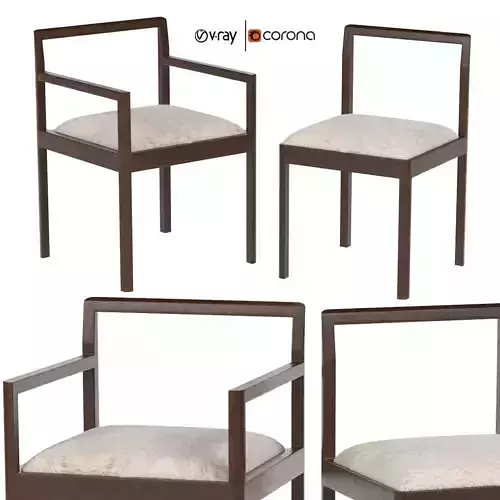 Densen armchair and dining chair