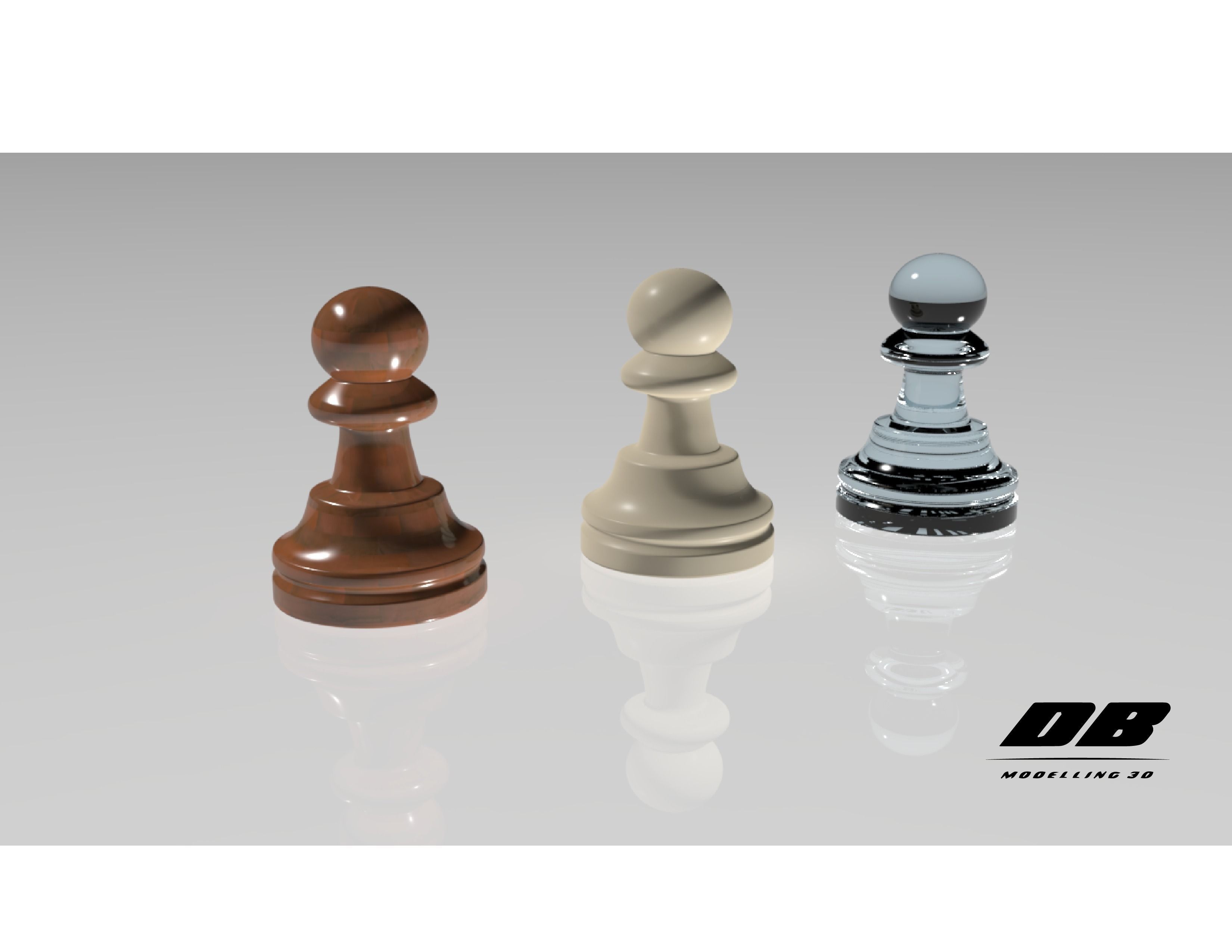 Chess Pawn 3D model