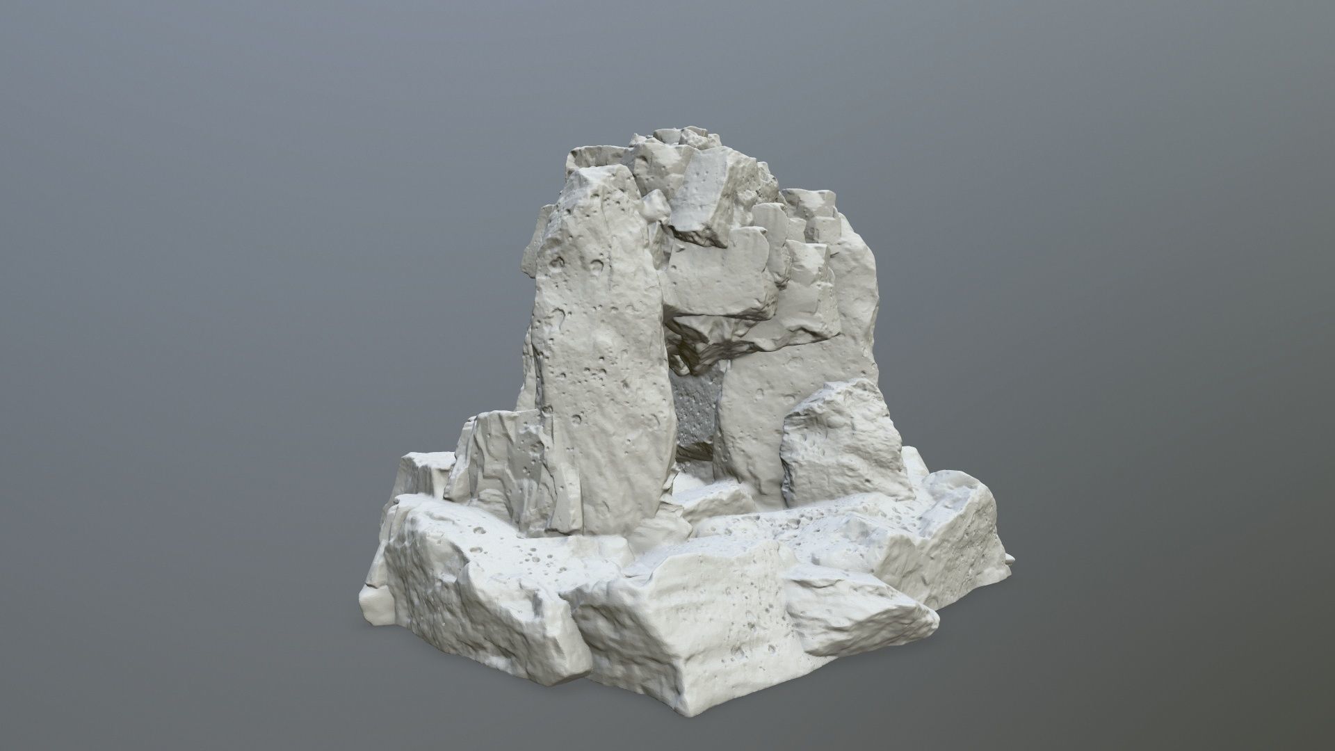 skull cave 3D print model_6