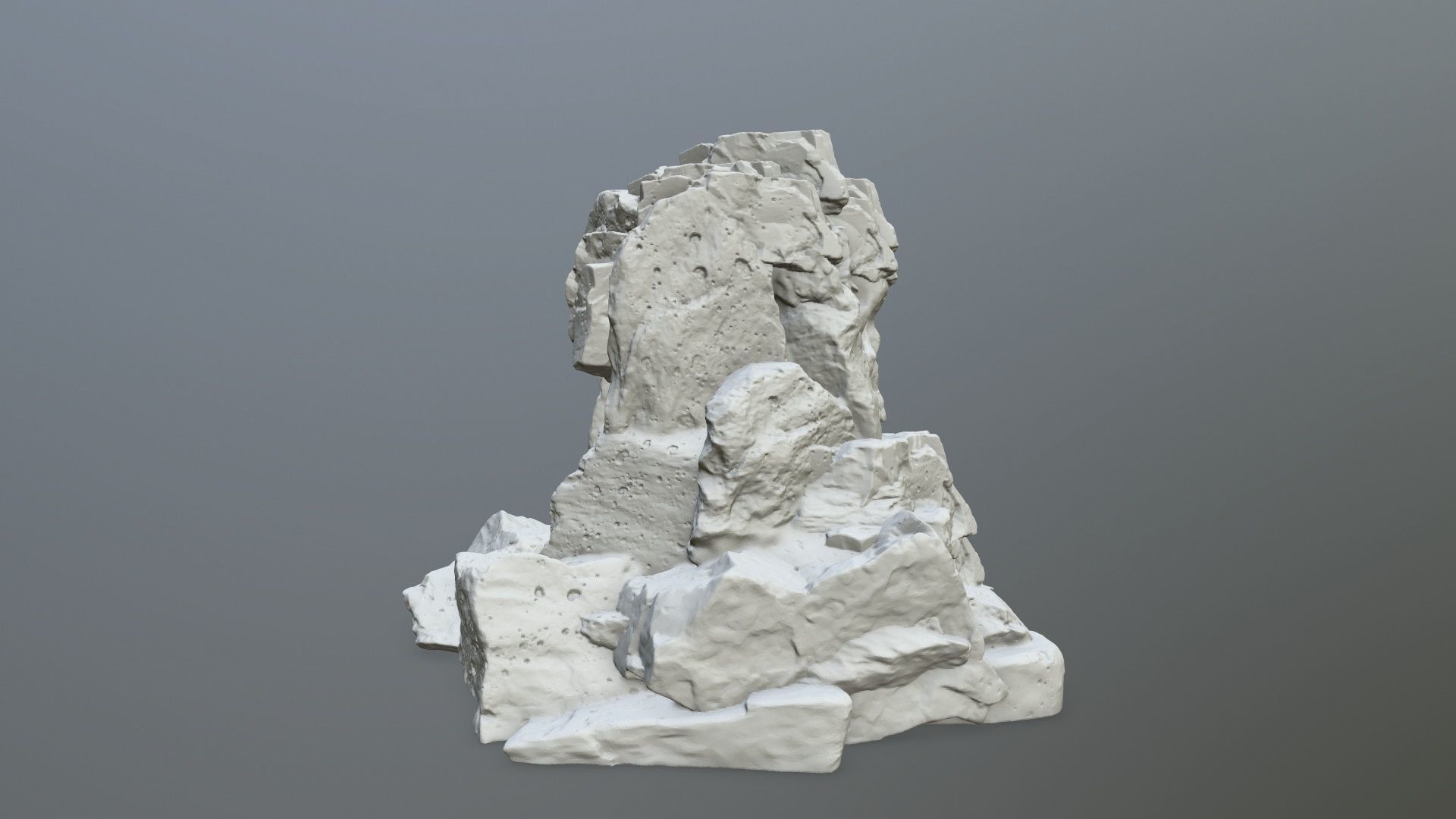 skull cave 3D print model_3