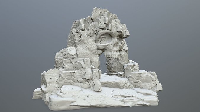 skull cave 3D print model