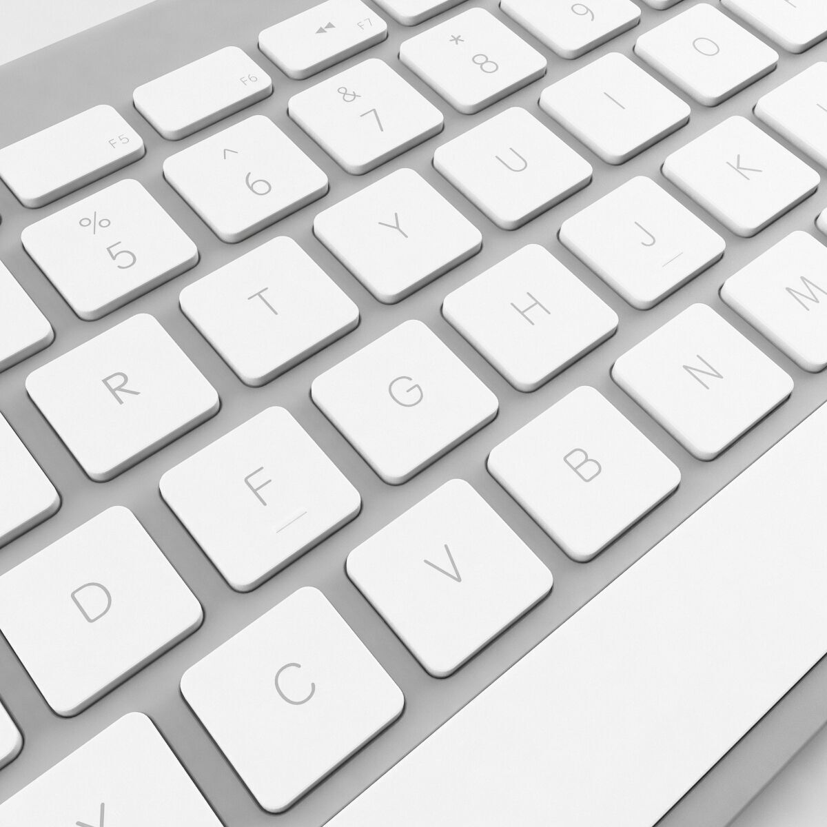 Apple Wireless Keyboard 3D model_2