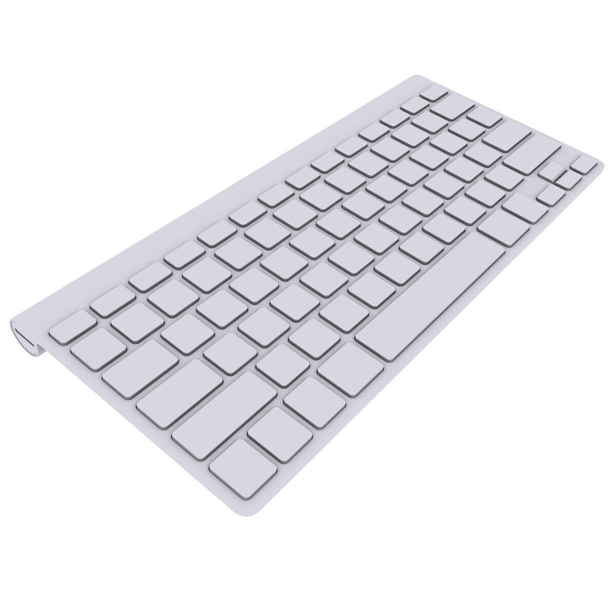 Apple Wireless Keyboard 3D model_5