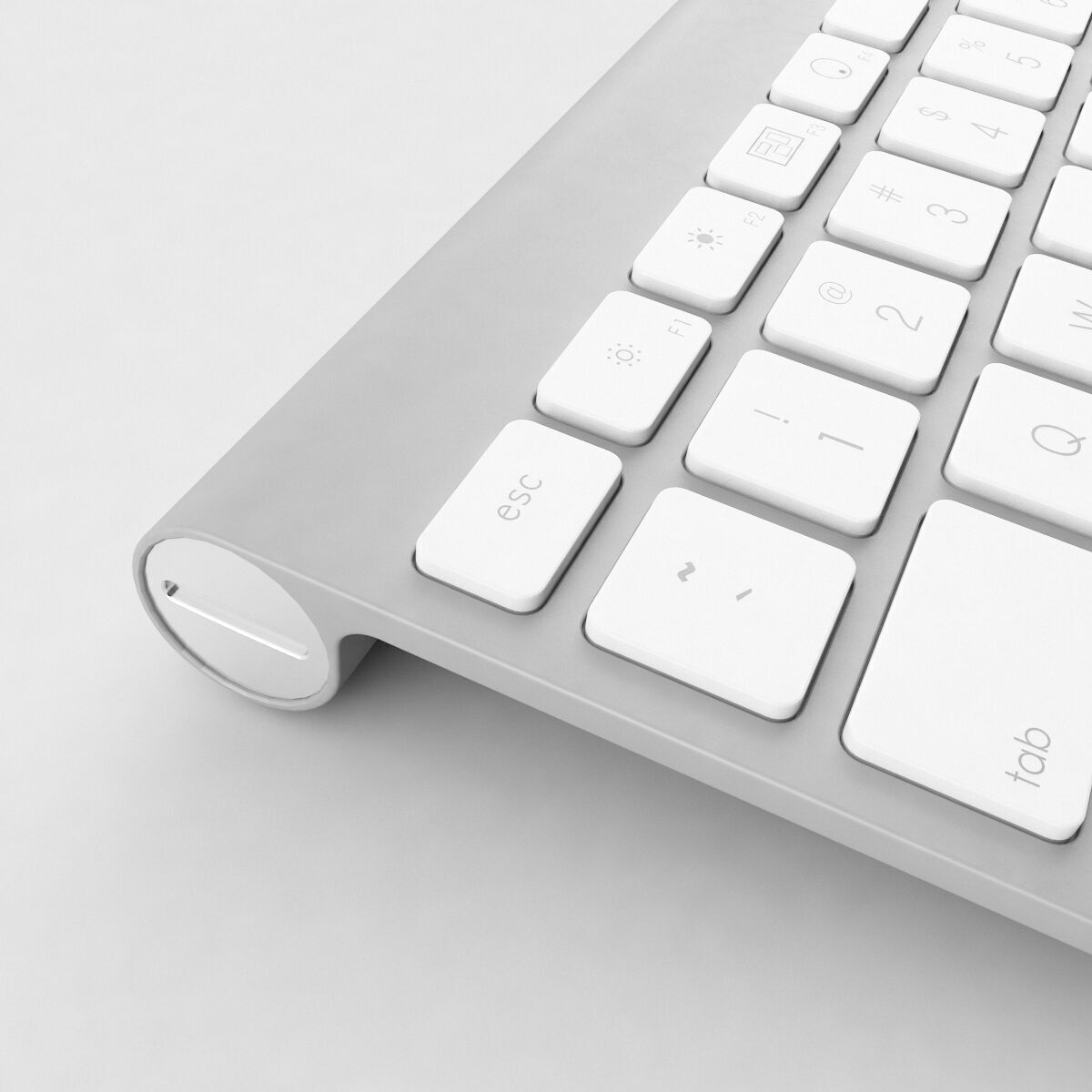 Apple Wireless Keyboard 3D model_4