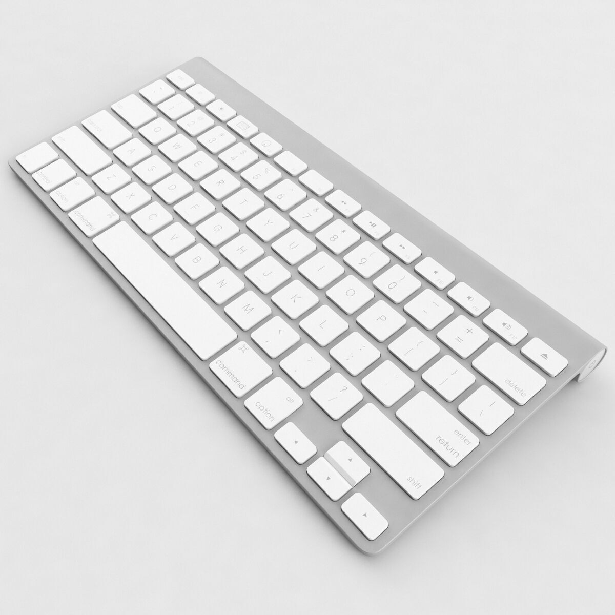 Apple Wireless Keyboard 3D model_1
