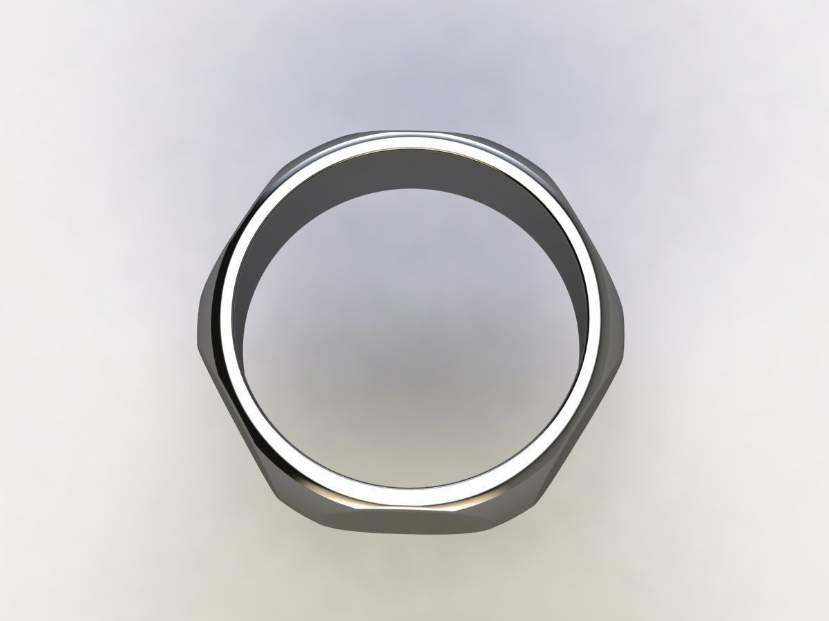Men Band Rings in Us Size 3D print model_4