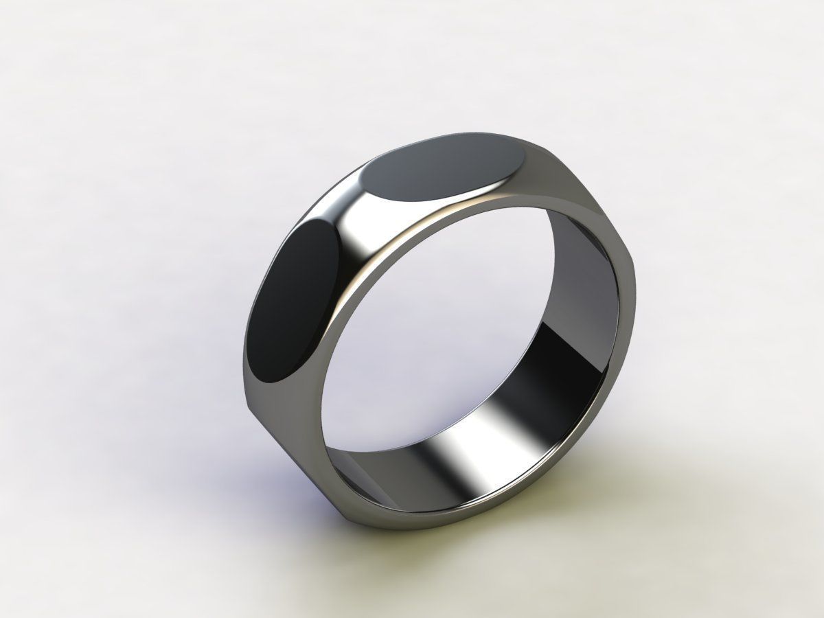Men Band Rings in Us Size 3D print model_3