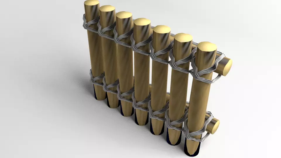 Fence Wooden 7 3D model_0