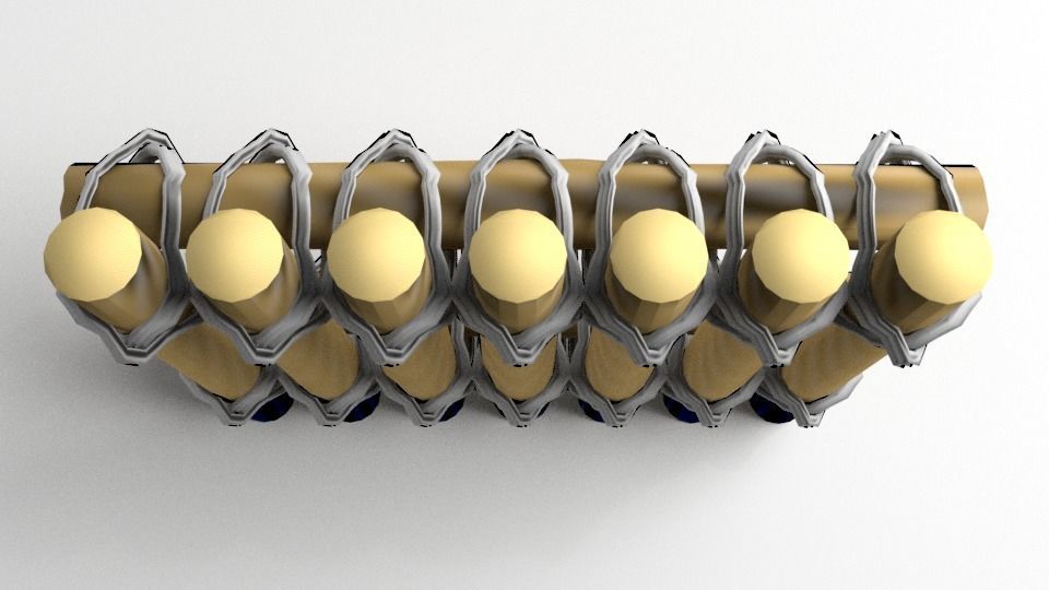 Fence Wooden 7 3D model_2