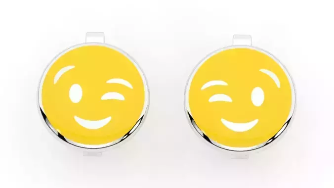 childrens earrings smile  3D print model