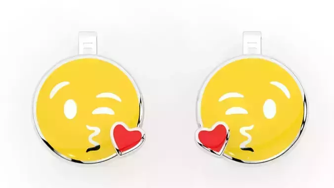 childrens earrings smile  3D print model