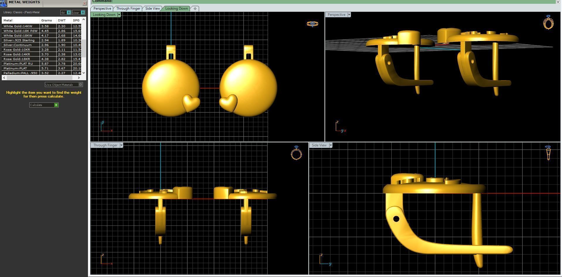 childrens earrings smile 3D print model_4