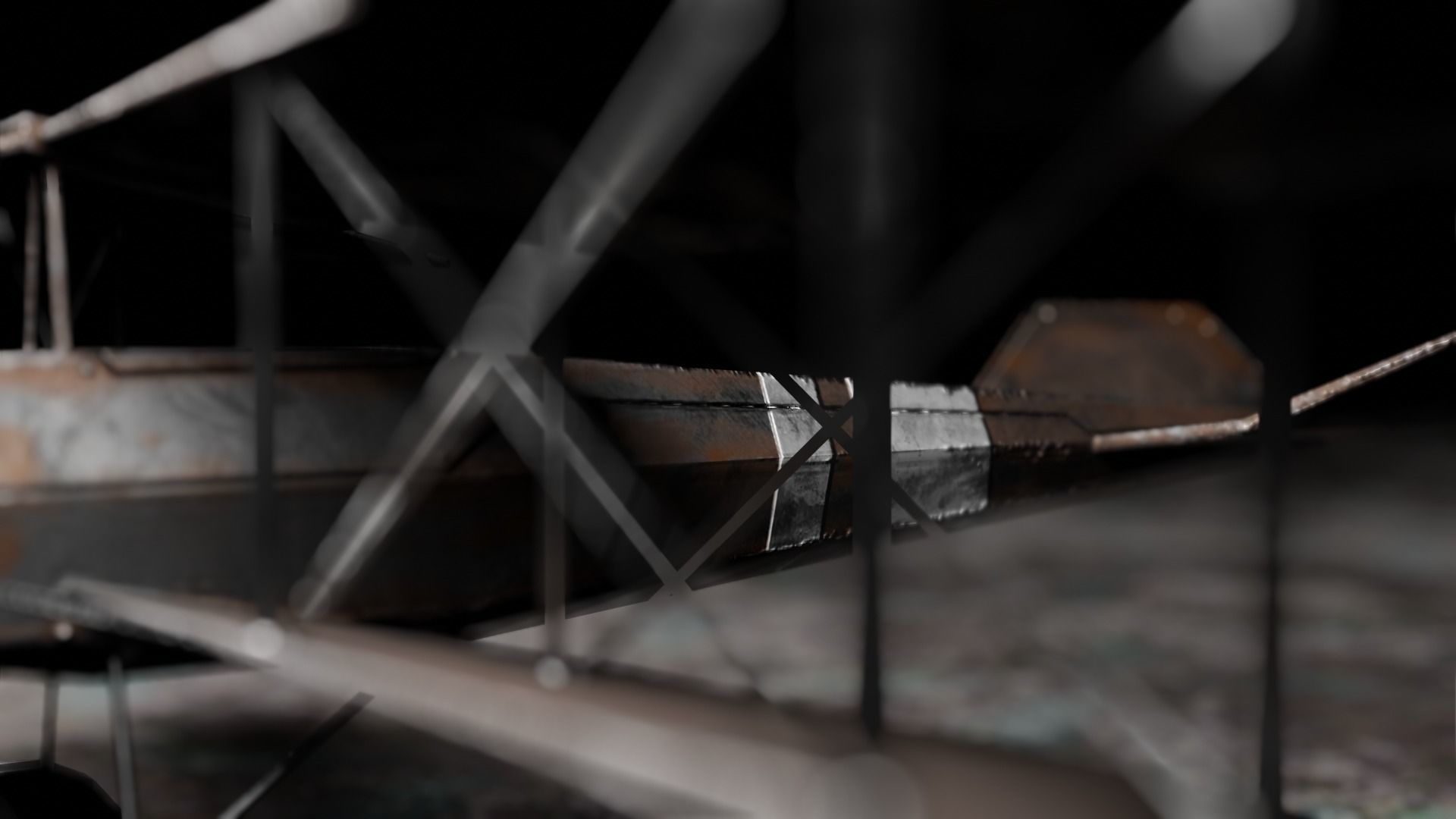 Low Poly Plane Albatros C-3 Low-poly 3D model_2