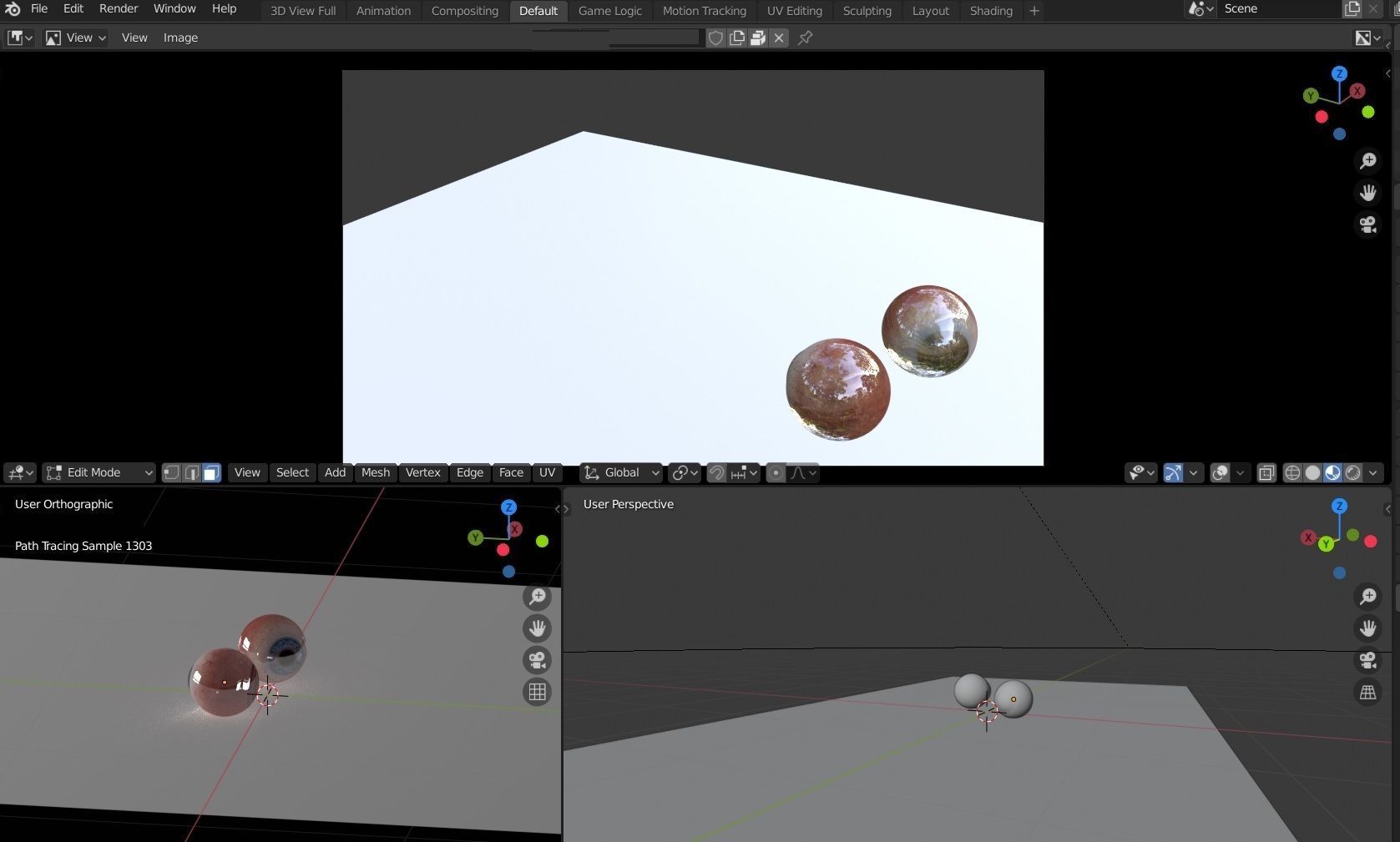 Blue eyes 3D model_2