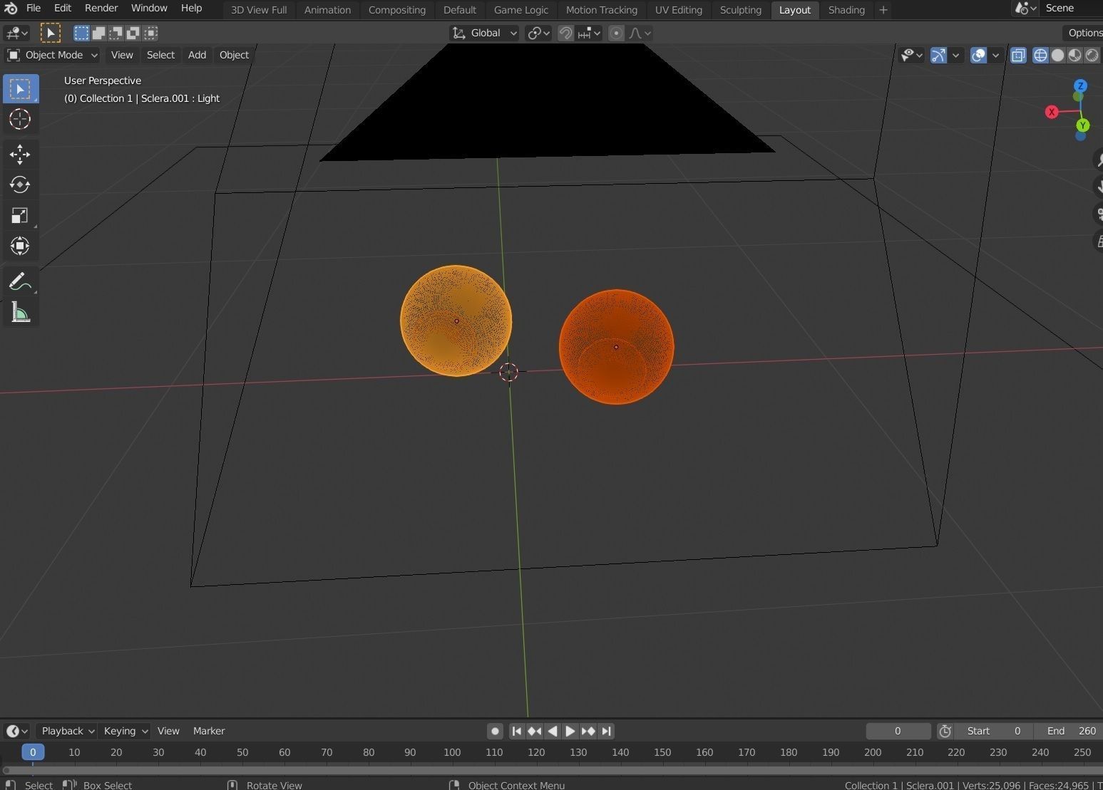 Blue eyes 3D model_6