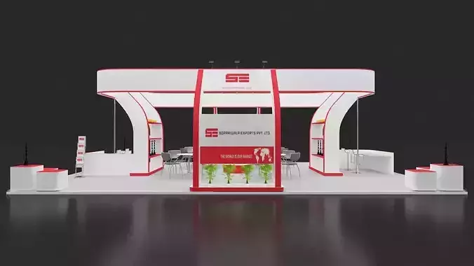 Exhibition Stand 4 side Open 