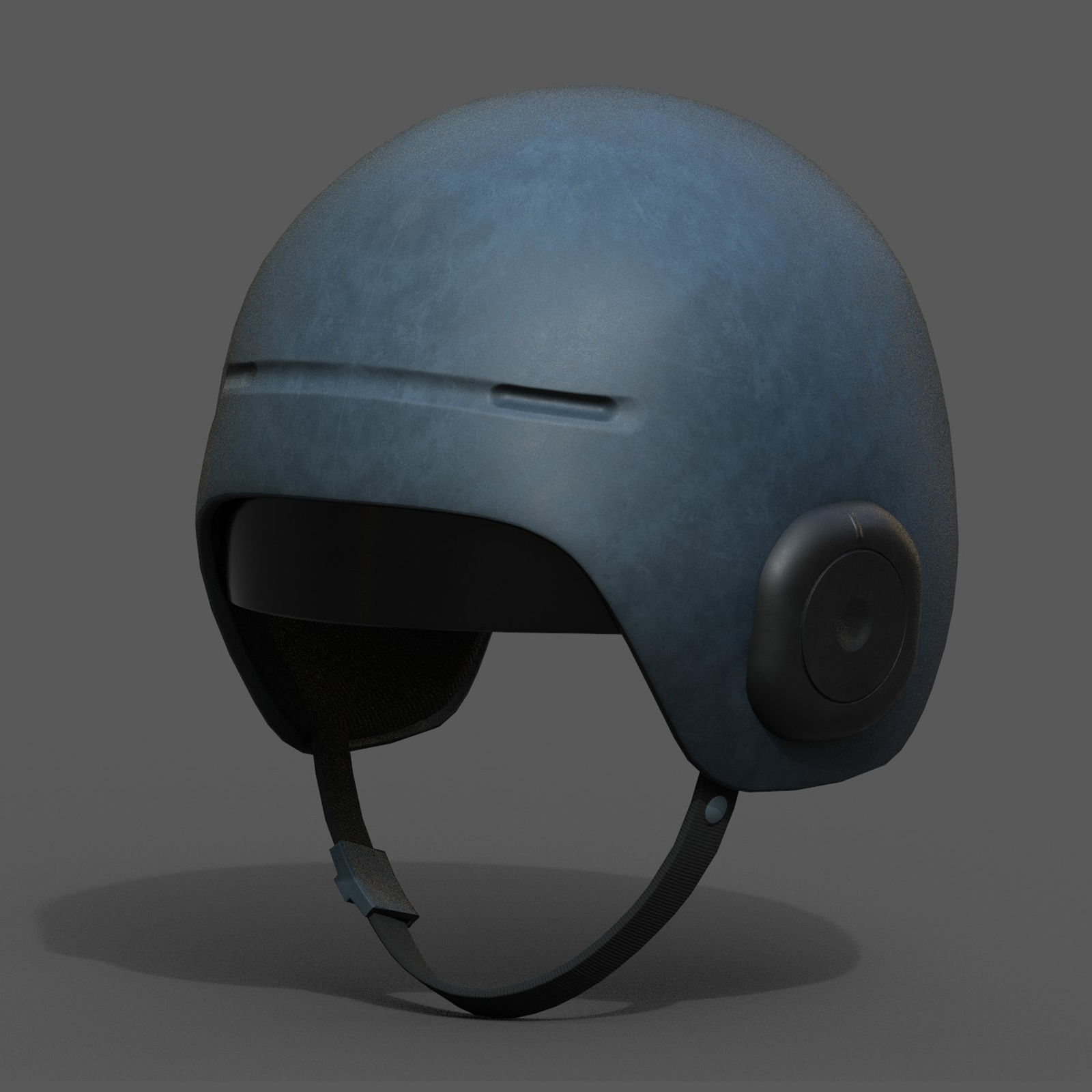 Helmet scifi military combat futuristic technology space Low-poly 3D model_3