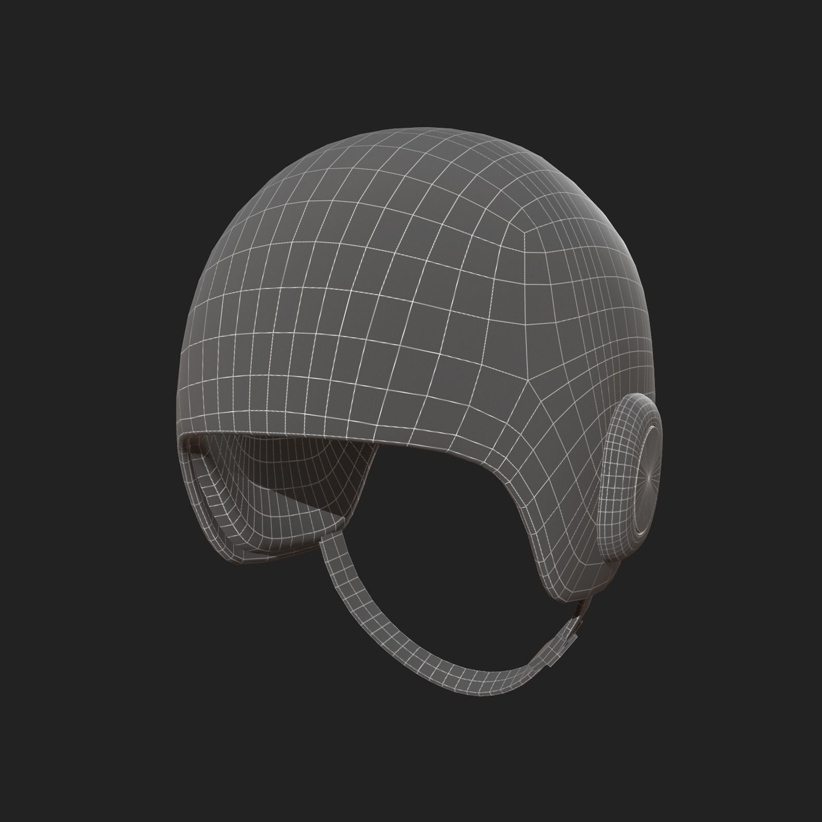 Helmet scifi military combat futuristic technology space Low-poly 3D model_9
