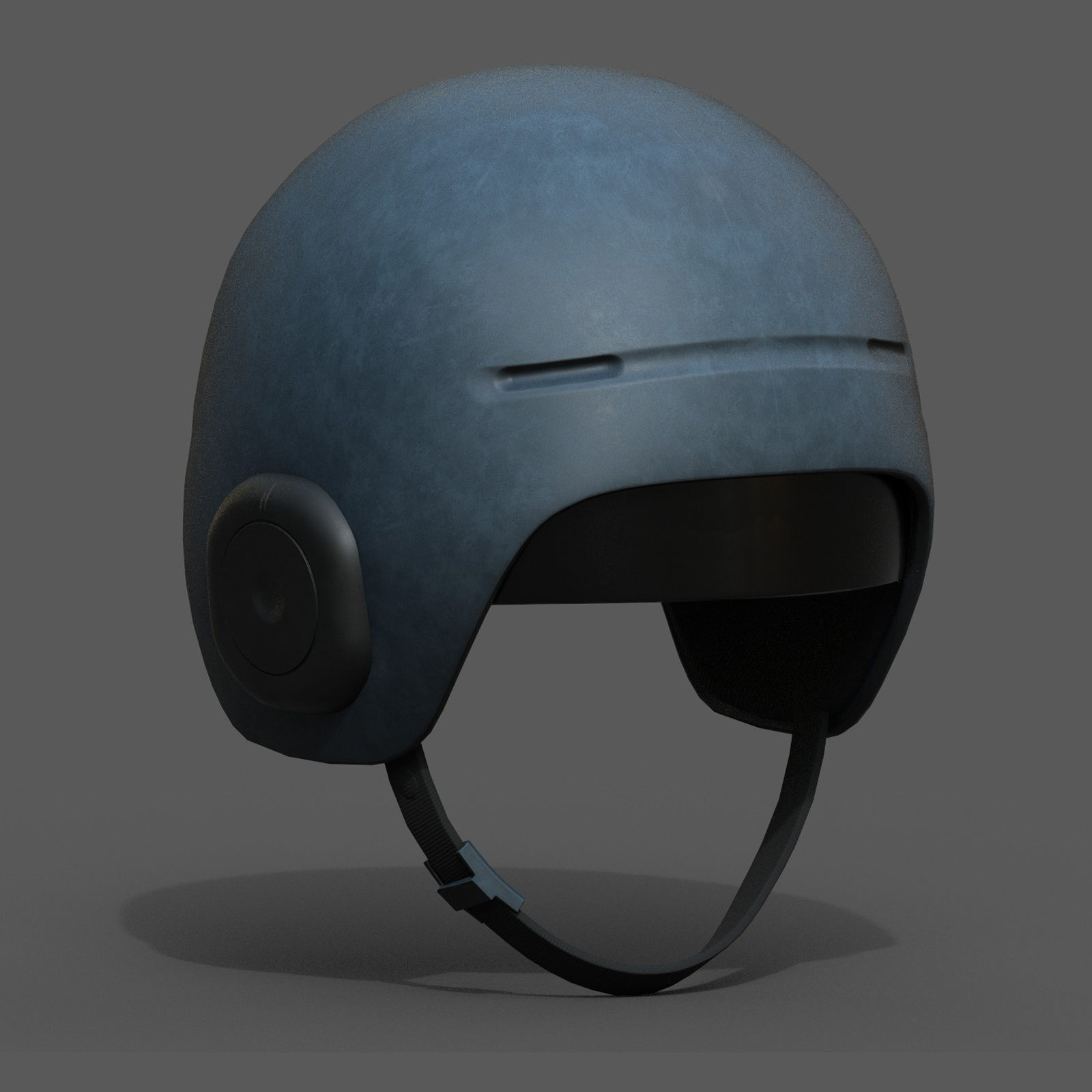 Helmet scifi military combat futuristic technology space Low-poly 3D model_2