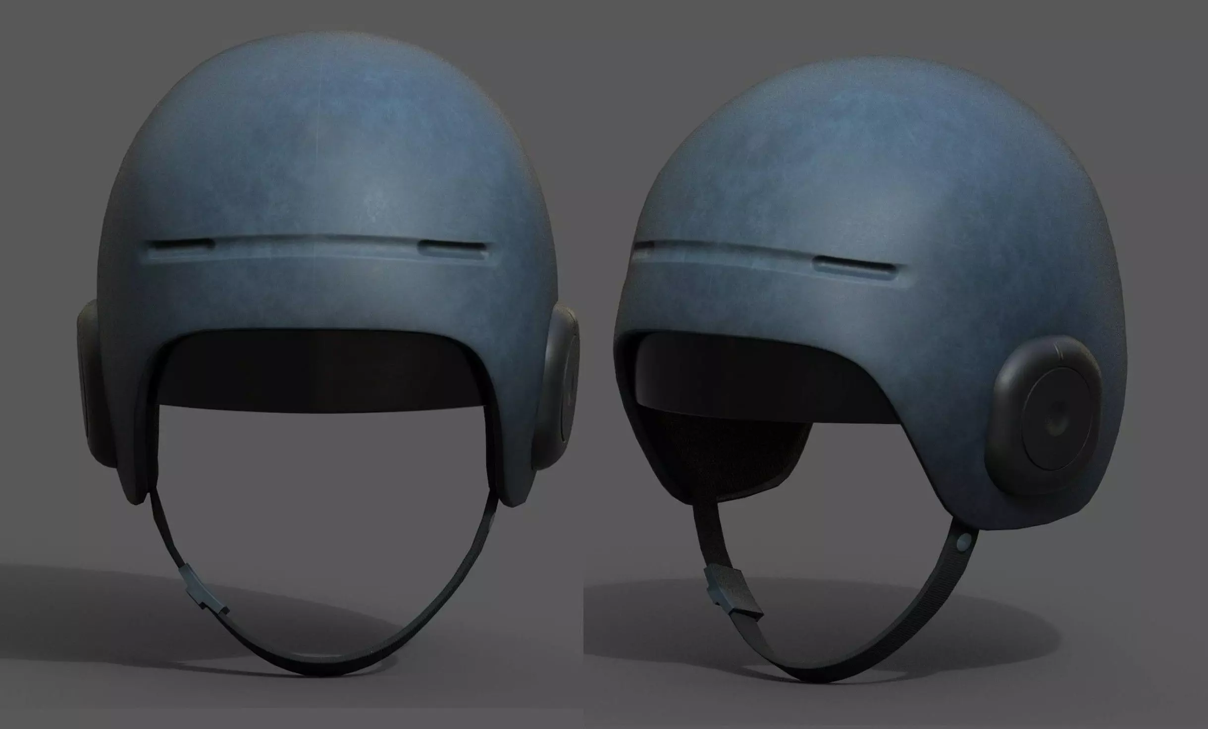 Helmet scifi military combat futuristic technology space Low-poly 3D model_0